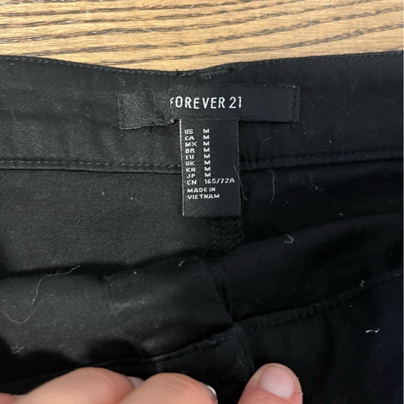 Forever21 - size Medium, black, mid-thigh, button up front skirt. - Picture 3 of 3